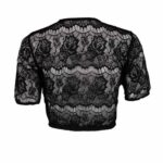 Women Premium Black Ribbon Tied Feminine Dirndl Blouses