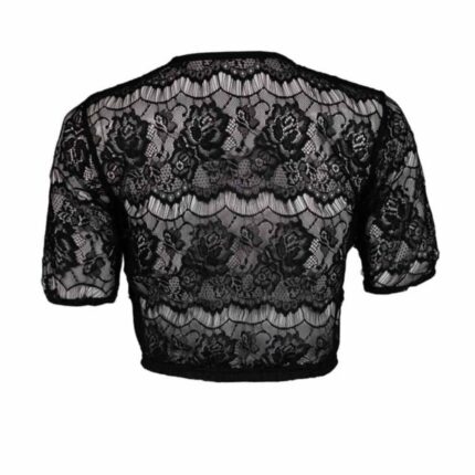 Women Premium Black Ribbon Tied Feminine Dirndl Blouses