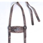 High-Quality Rustic Brown Oktoberfest Lederhosen Suspenders: