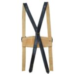 Black High Quality Lederhosen Classic Suspenders: