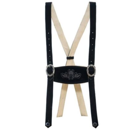Bavarian Charcoal Black high quality Suspenders