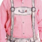 Mens Exceptional Grey Suspenders High Quality Leather