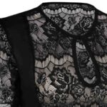 Women Premium Black Ribbon Tied Feminine Dirndl Blouses